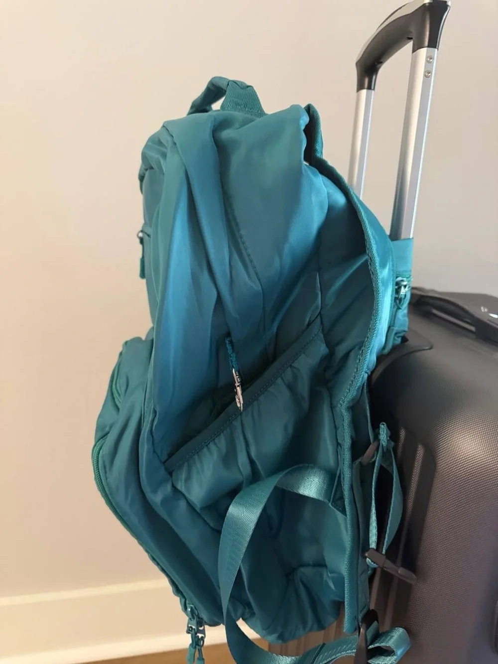 The Foldie® Backpack + Packing Cube Set (teal)